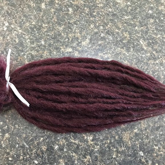 25 Burgundy Brown Dreads Dreadlock Hair Extensions
